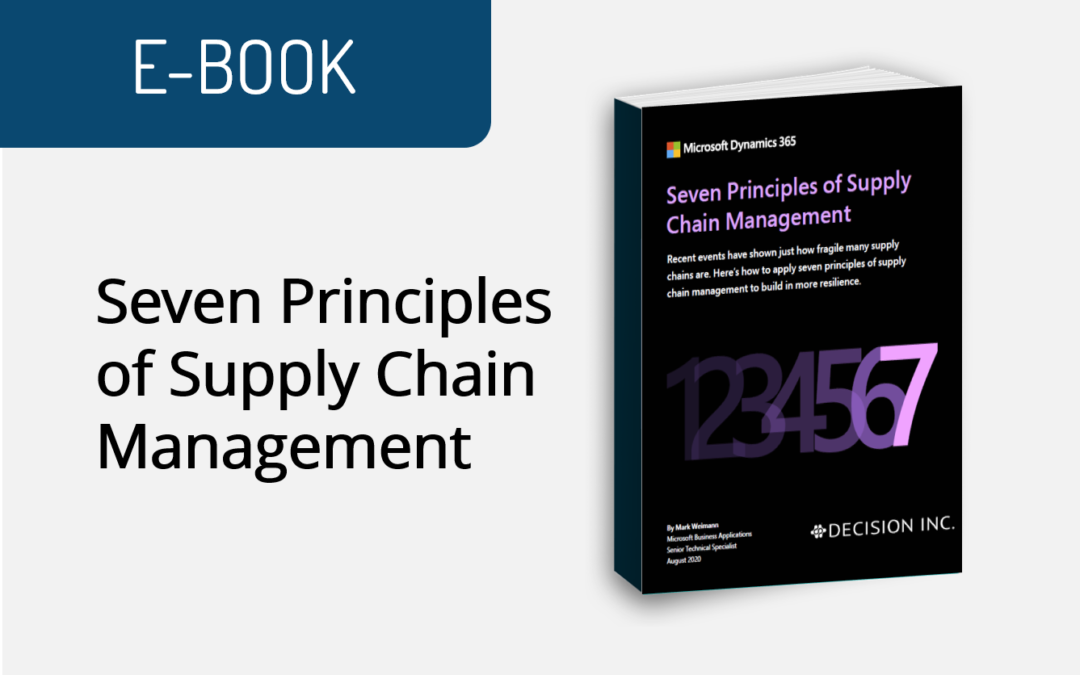 Seven Principles of Supply Chain Management