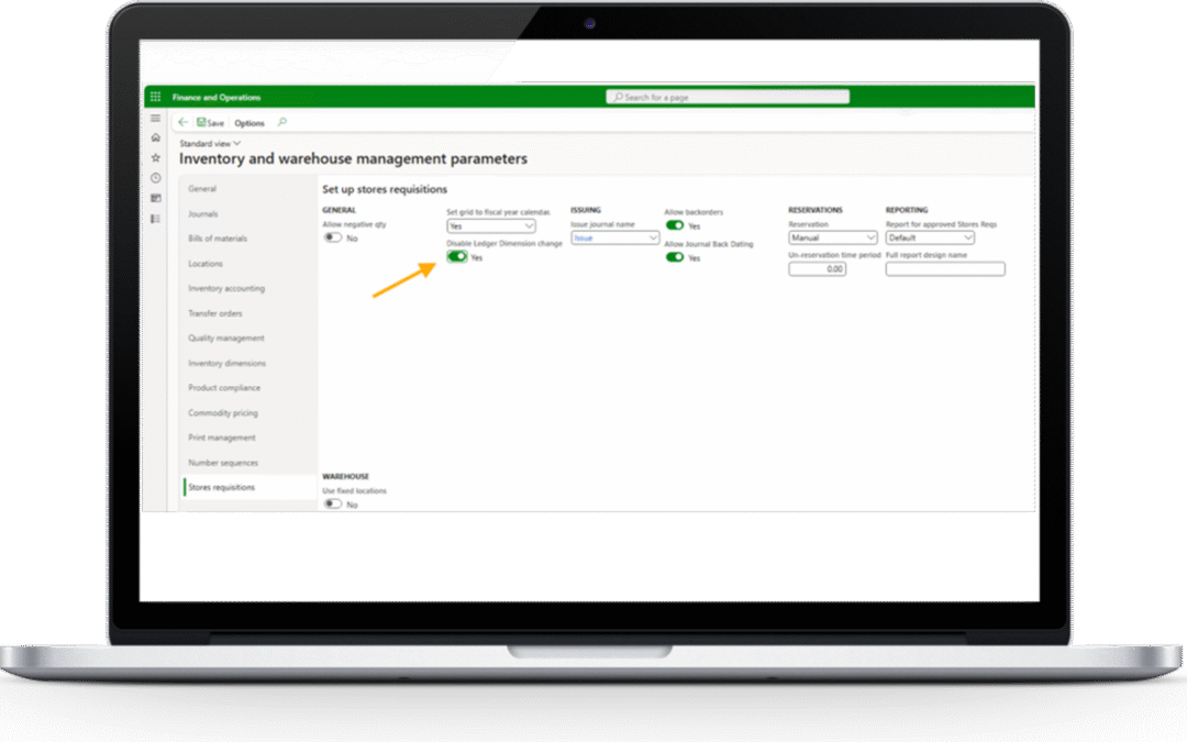 Dynamics 365 Finance and Operations Stores Requistion Management Release Notes